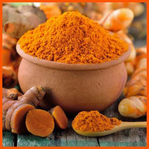 زردچوبه تمیز و الک شده و درجه یک ترنج (وزن خالص 100 گرم)